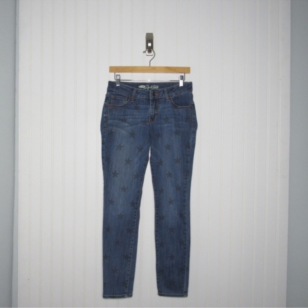 Old Navy Medium Wash Star Print Skinny Jeans